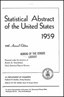 Statistical Abstract of the United States: 1959