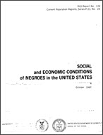 Social and Economic Conditions of Negroes in the United States