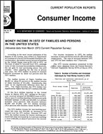 Money Income in 1972 of Families and Persons in the United States (Advance data)