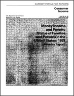 Money Income and Poverty Status of Families and Persons in the United States: 1978 (Advance Report)