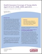 Health Insurance Coverage of Young Adults Aged 19 to 25: 2008, 2009, and 2011