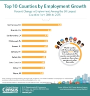 Top 10 Counties by Employment Growth