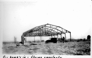 Hangar under construction