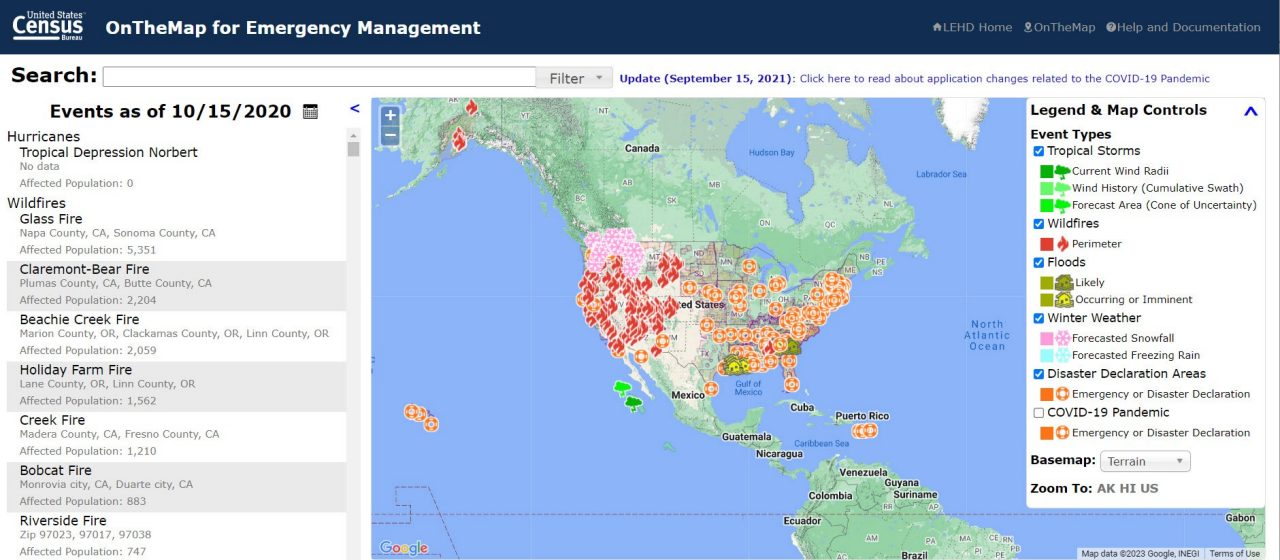 OnTheMap for Emergency Management