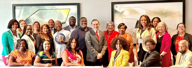 Meeting with community stakeholders hosted by the NAACP in Sacramento, California.