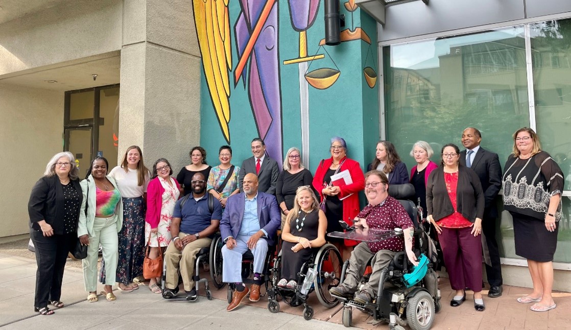 Meeting with community stakeholders from Disability Rights California and the Disability Rights Education & Defense Fund in Sacramento, California.