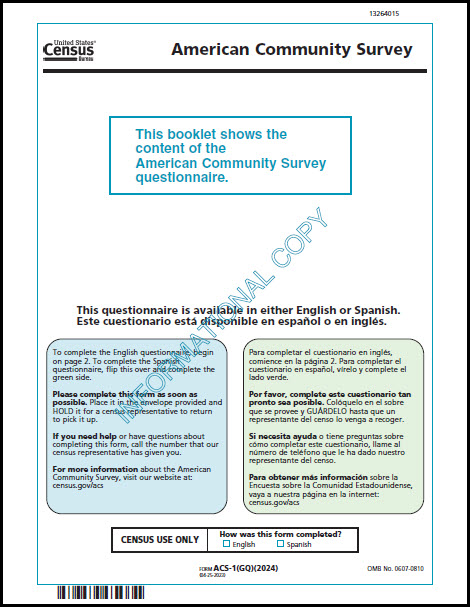 American Community Survey Questionnaire