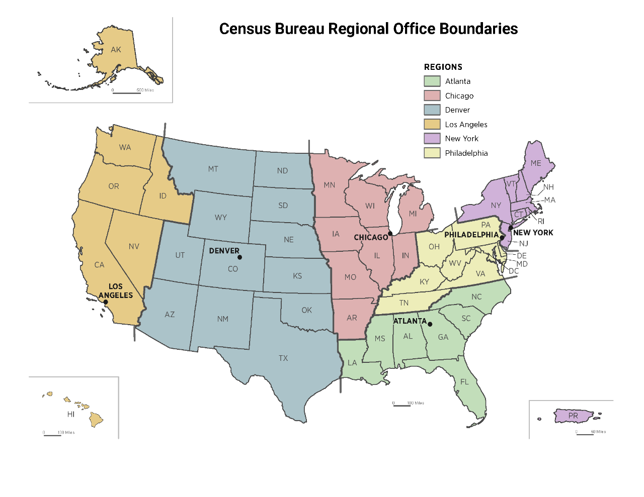 Census Bureau Regional Office Boundaries