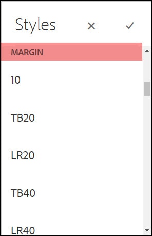 Layout Container Style: Margin
