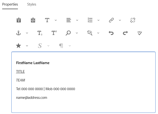 Text Core Paste Formatted Text