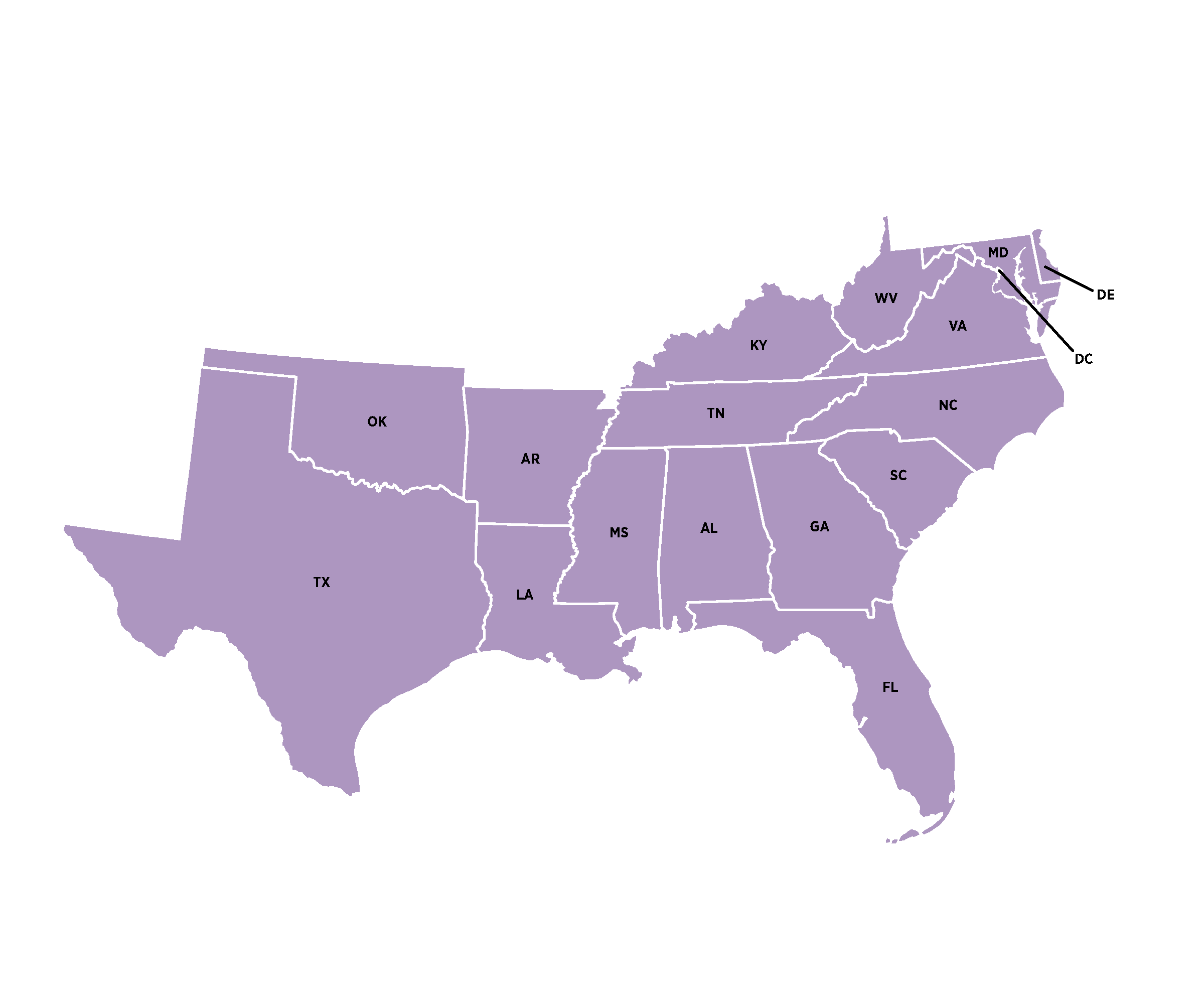 South Region Map