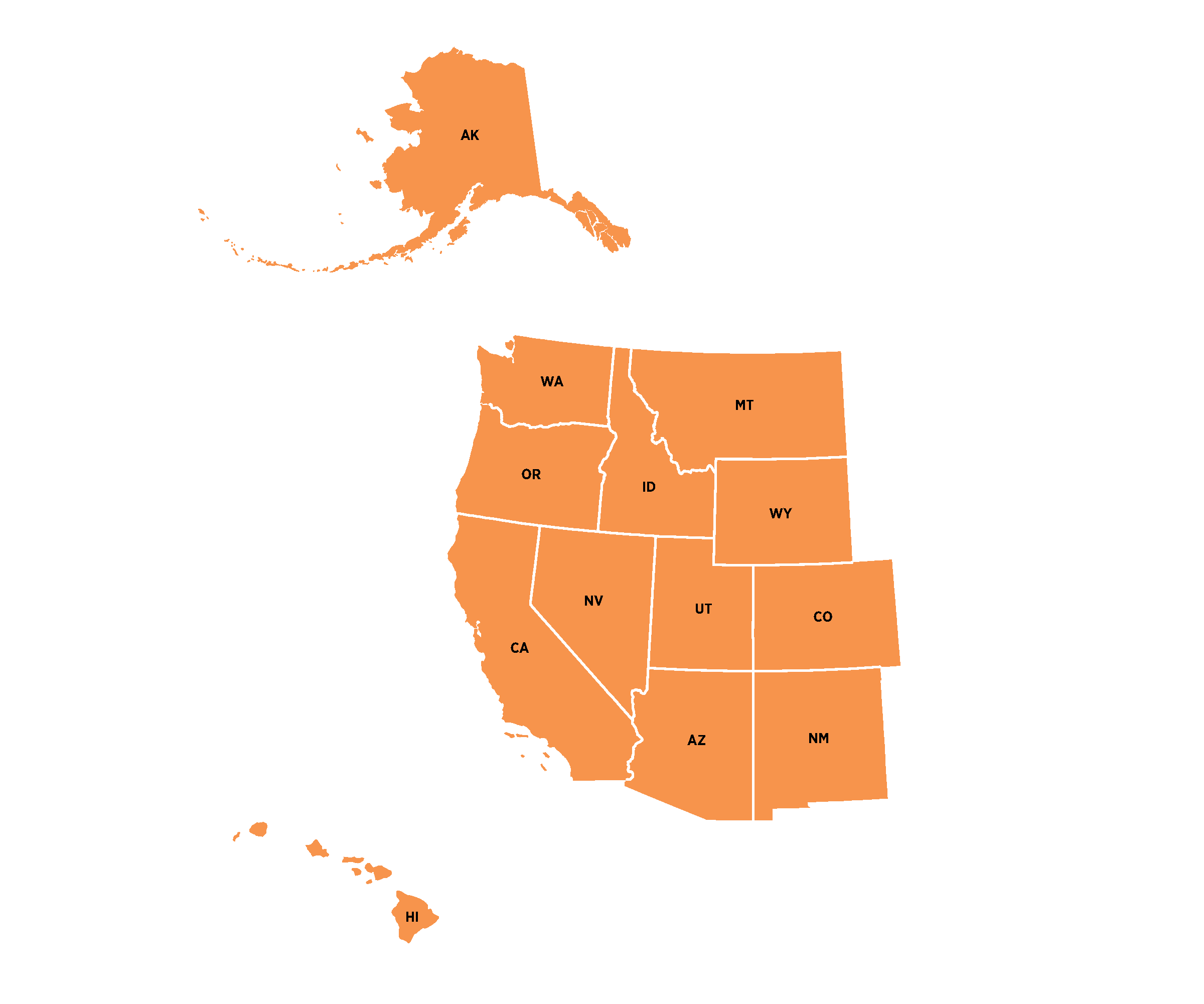 West Region Map