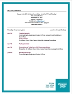 Agenda – Census Scientific Advisory Committee 2020 Fall Virtual Meeting