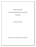 CIC Welcome Packet 