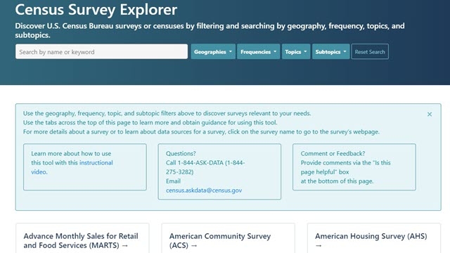 Census Survey Explorer