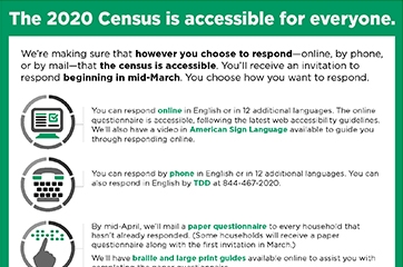 The 2020 Census is accessible for everyone.