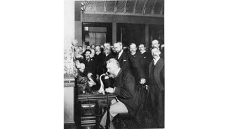 Alexander Graham Bell on the phone