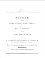 1800 Census: Return of the Whole Number of Persons within the Several Districts of the United States