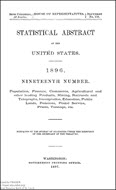 Statistical Abstract of the United States: 1896