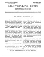 Income of Persons in the United States: 1953