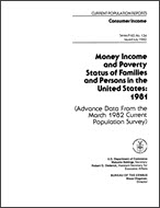 Money Income and Poverty Status of Families and Persons in the United States:  1981 (Advance Data)