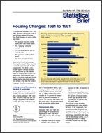 Statistical Brief: Housing Changes: 1981 to 1991