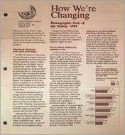 How We're Changing: Demographic State of the Nation: 1994