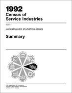 1992 Census of Service Industries: Nonemployer Statistics Series, Summary