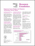 Resumen Estadístico: Empresas Cuyos Dueños son Hispanos: Alcanzando Nuevas Metas