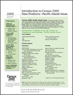 Introduction to Census 2000 Data Products—Pacific Island Areas