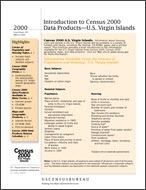 Introduction to Census 2000 Data Products—U.S. Virgin Islands