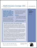 Health Insurance Coverage: 2001