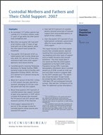 Custodial Mothers and Fathers and Their Child Support: 2007
