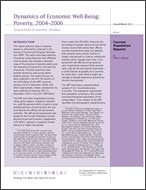 Dynamics of Economic Well-Being: Poverty, 2004–2006