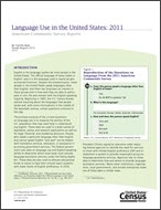 Language Use in the United States: 2011
