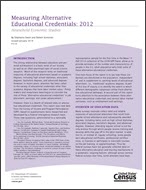 Measuring Alternative Educational Credentials: 2012