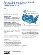 Quarterly Summary of State and Local Government Tax Revenue for Third Quarter 2019