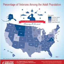 Percentage of Veterans Among the Adult Population