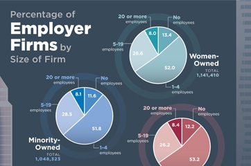 Percentage of Employer Firms by Size of Firm