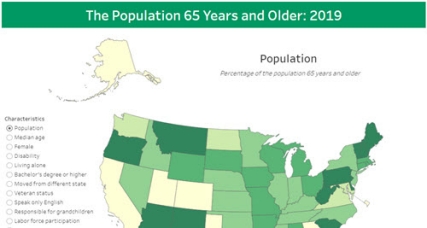 The Population 65 Years and Older: 2019