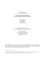 Cognitive and Motivational Properties of Three Proposed Decennial Census Forms