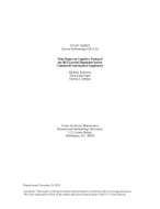 RESEARCH REPORT SERIES OR STUDY SERIES