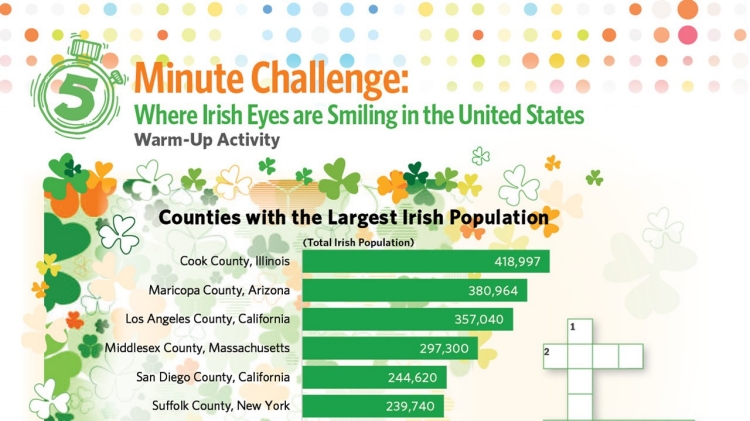 Irish-American Heritage Warm-up Activity