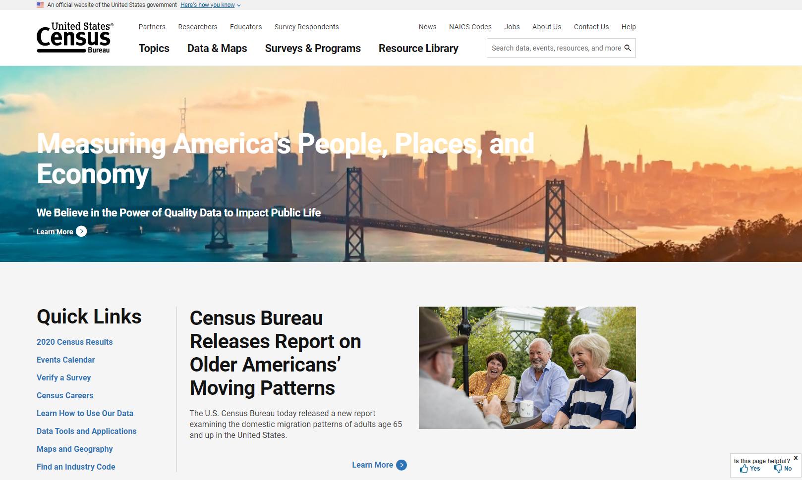 Refresh of Census.gov