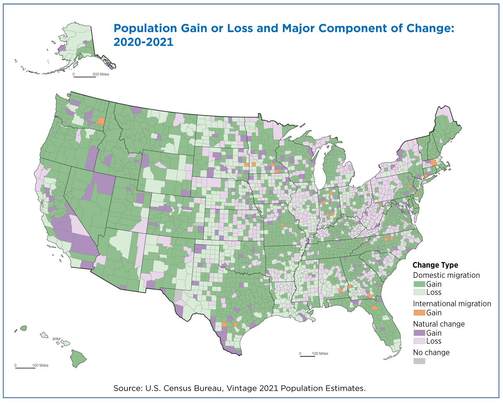 What Has Driven Population Change In Us Counties