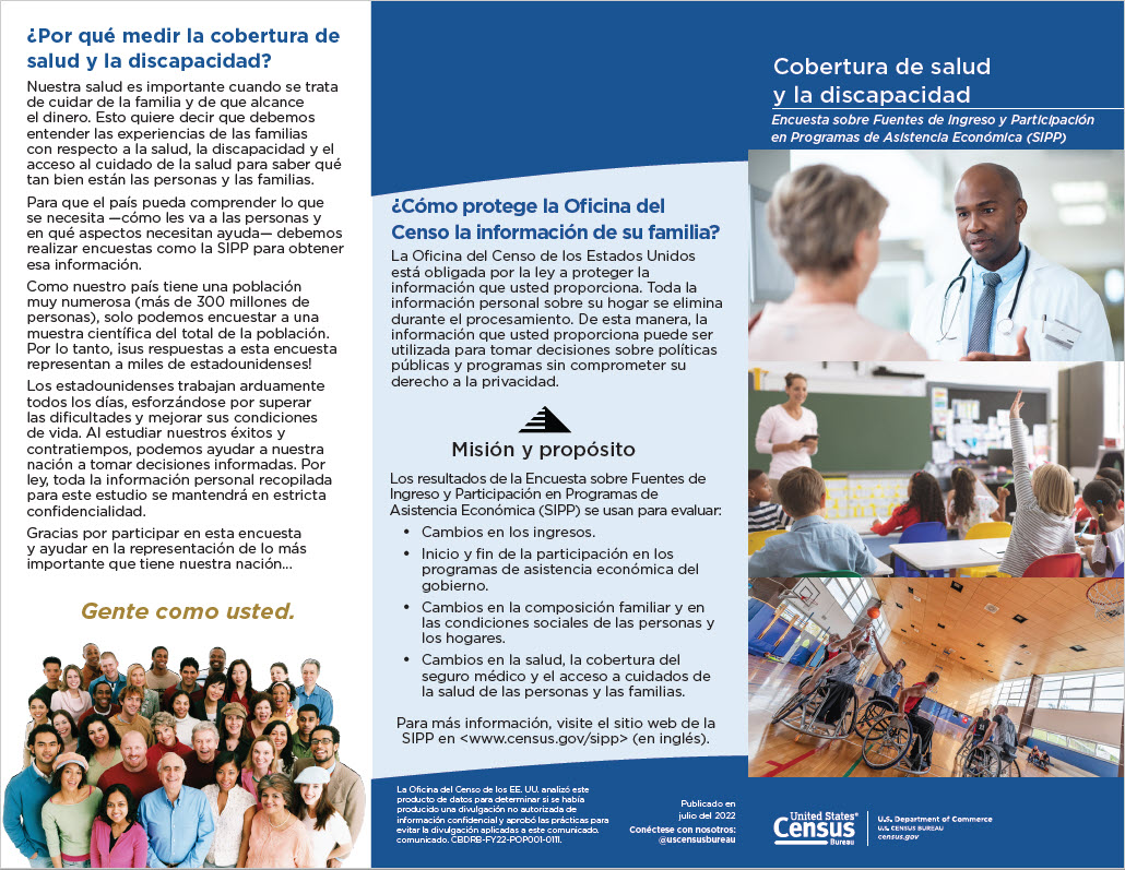 Health Coverage Disability Brochure Spanish