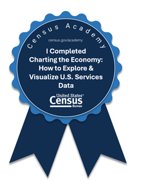 Charting the Economy: How to Explore & Visualize U.S. Services Data - Badge