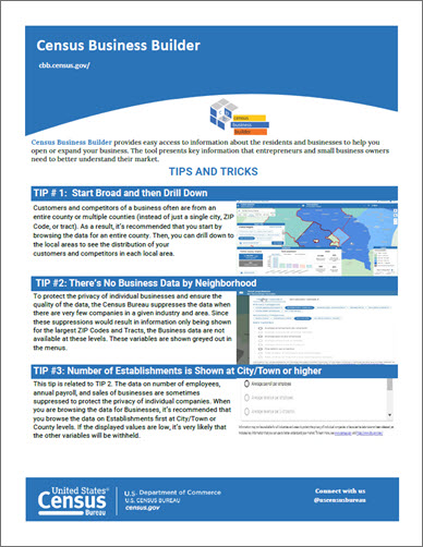 Census Business Builder: Tips and Tricks