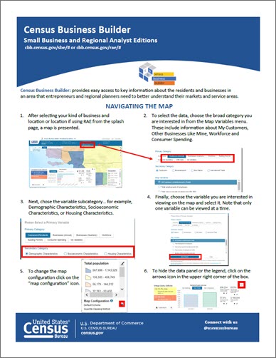 CBB: Small Business and Regional Analyst Editions: Navigating the Map