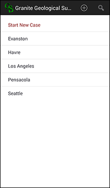 Case Listing Screen